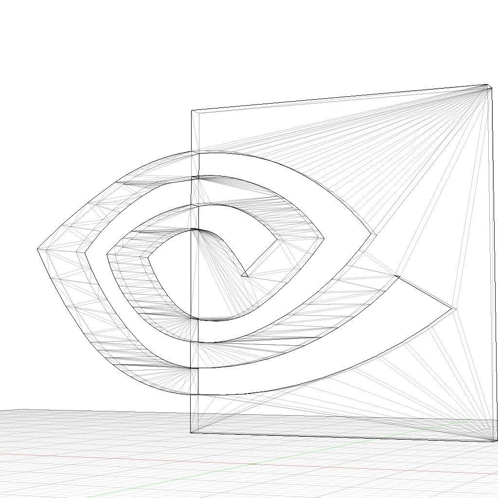 Nvidia 3d logo 3D model_6