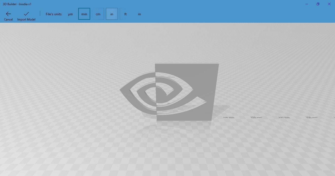 Nvidia 3d logo 3D model_5