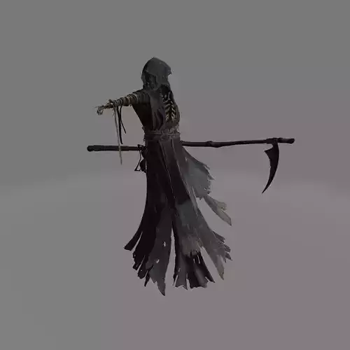 grim reaper Low-poly 3D model