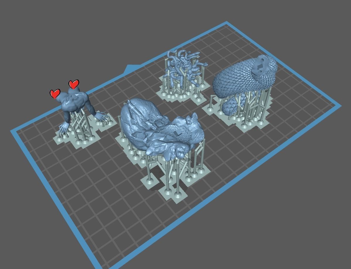 Medusa PinUp - 90mm STL 3D printing file 3D print model_20