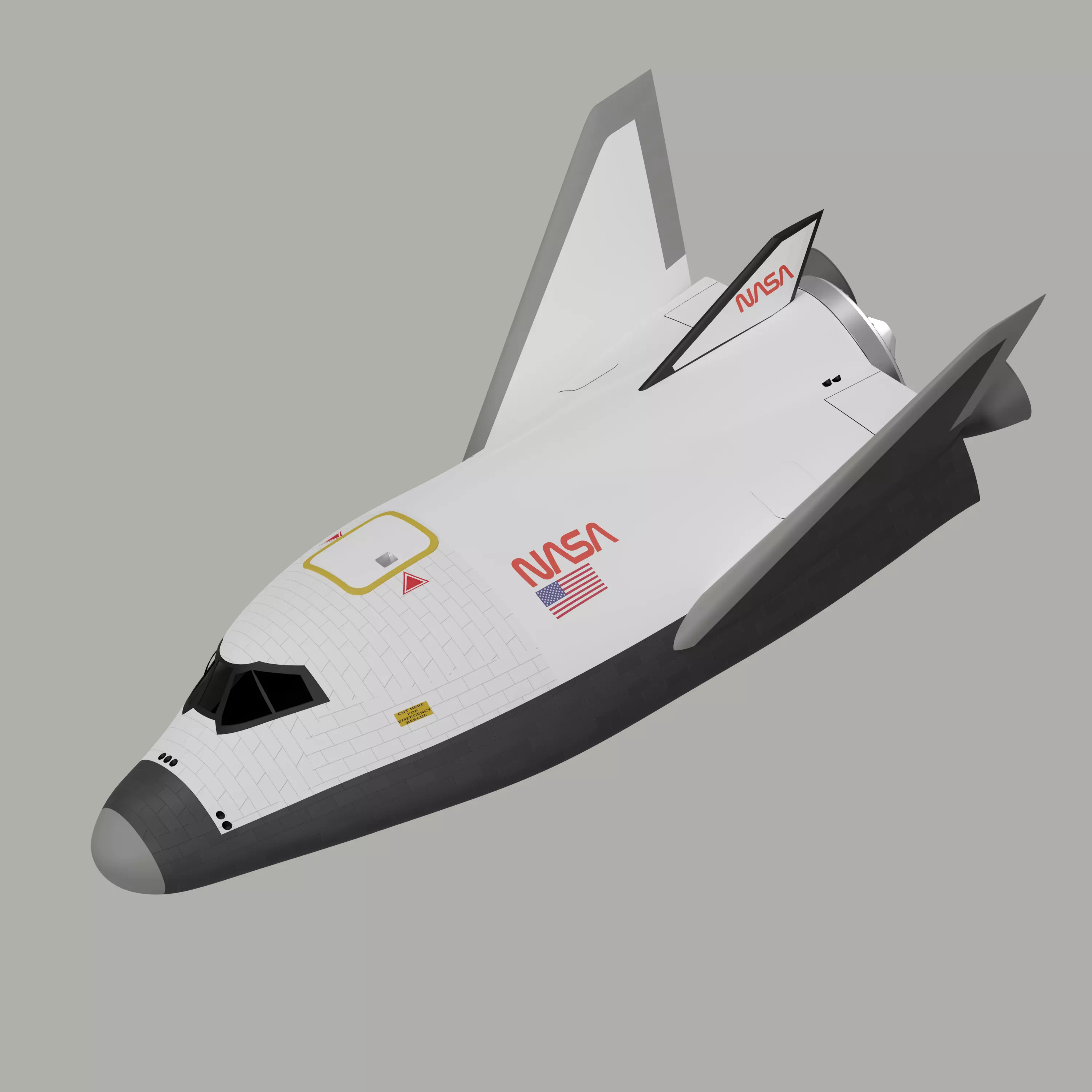 HL-20 Spaceplane 3D model_0