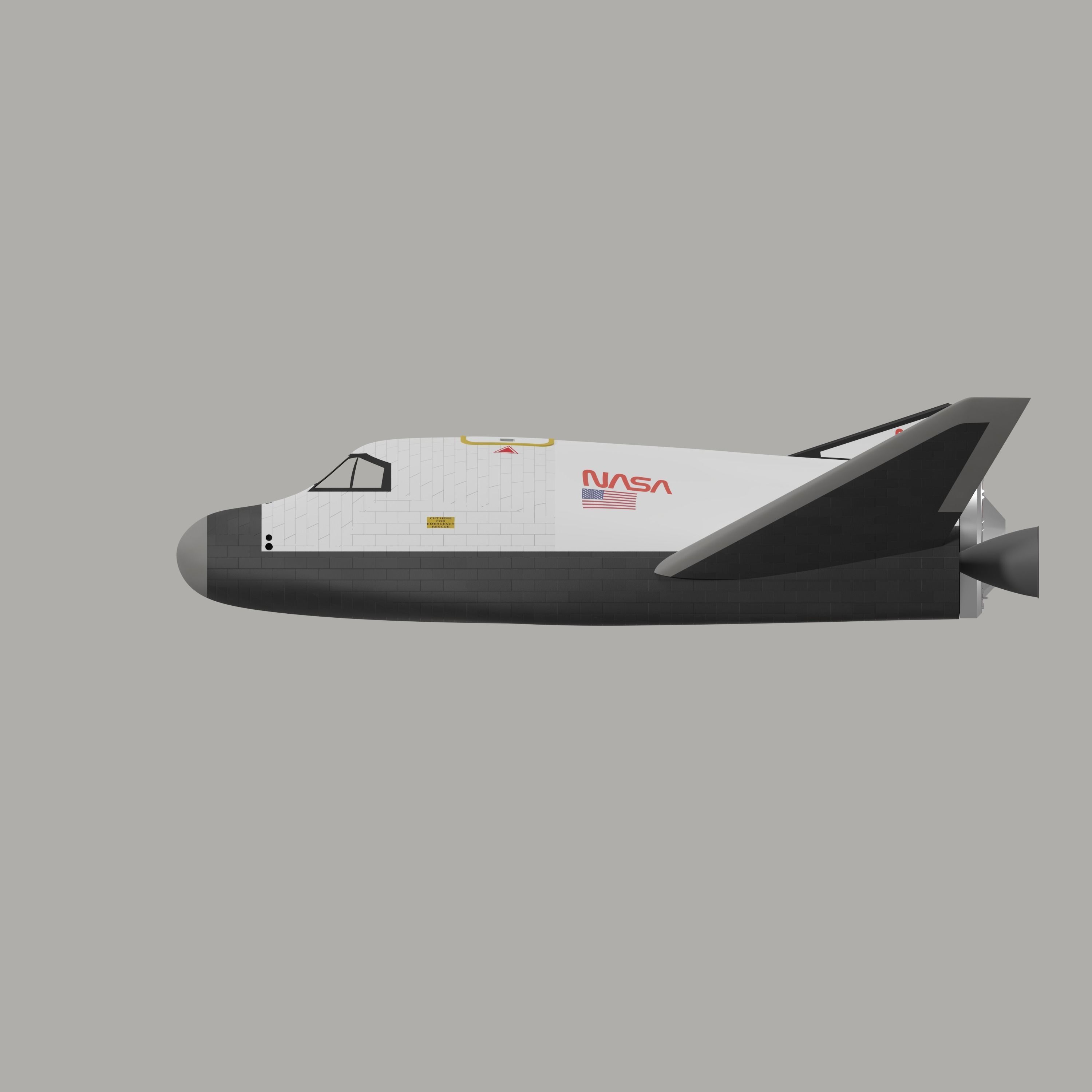 HL-20 Spaceplane 3D model_4