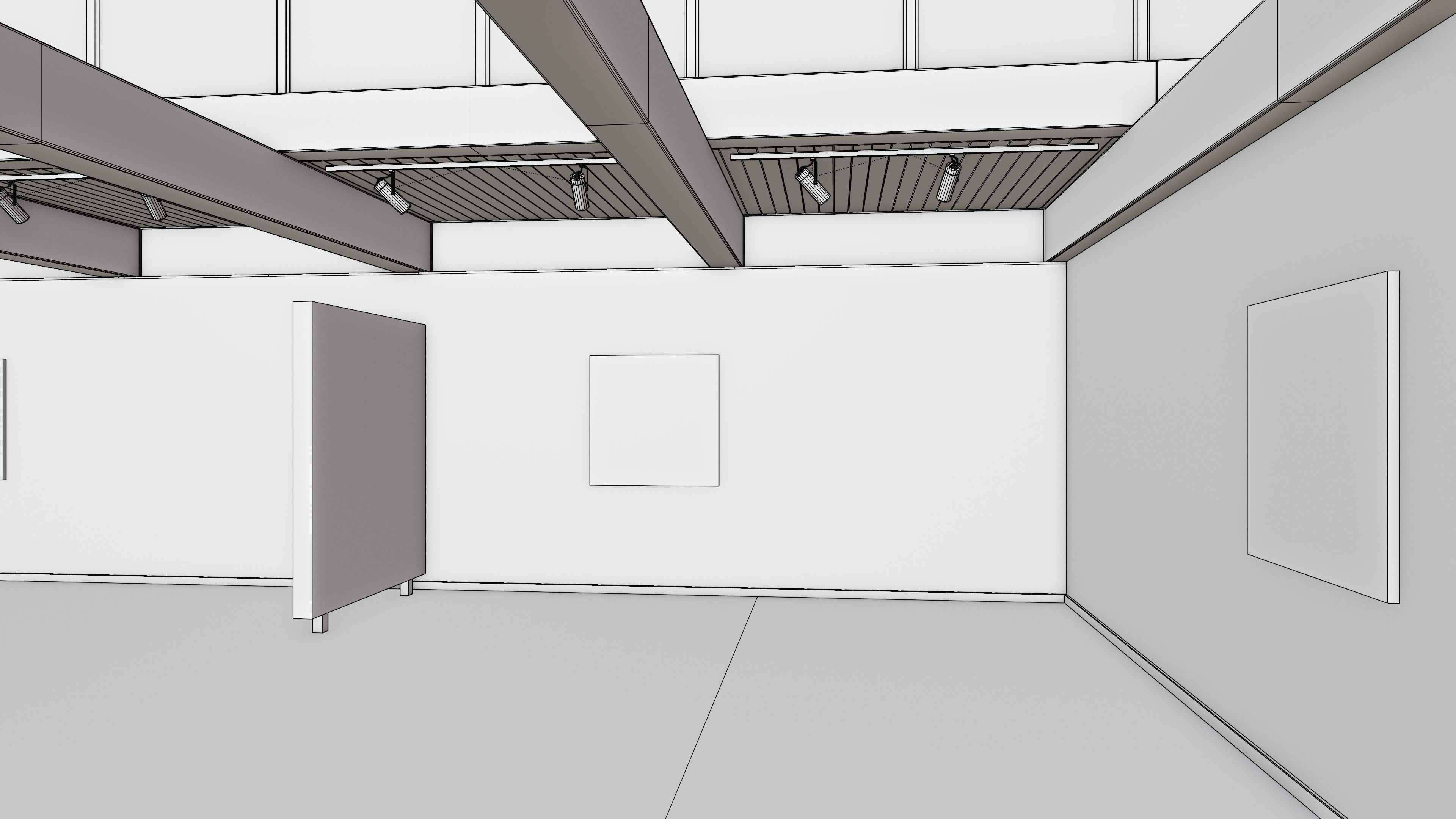 Art Museum Gallery Interior 21 Low-poly 3D model_16