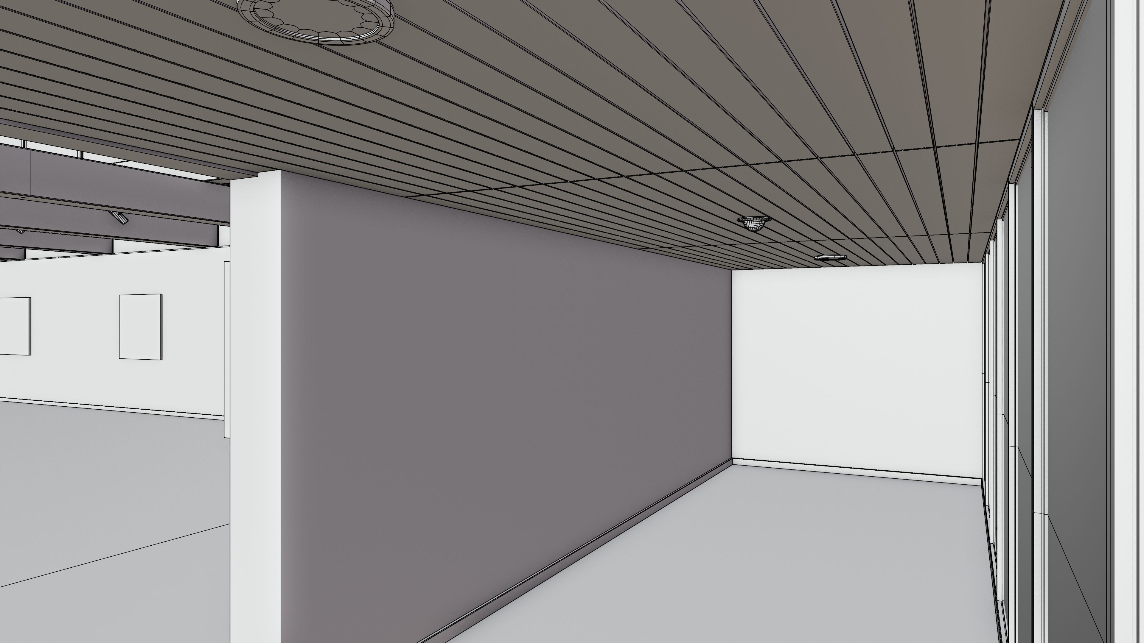 Art Museum Gallery Interior 21 Low-poly 3D model_14