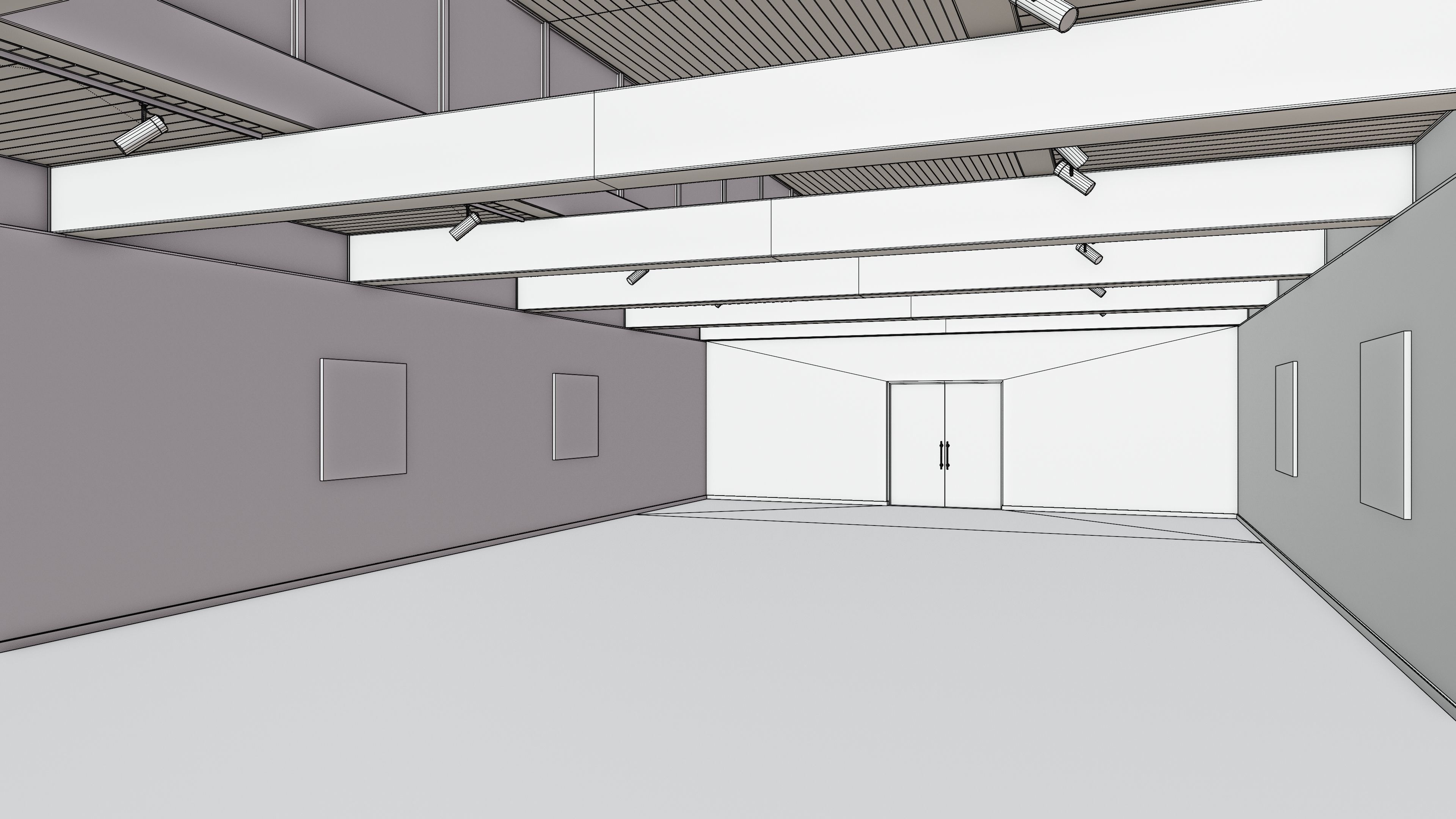 Art Museum Gallery Interior 21 Low-poly 3D model_18