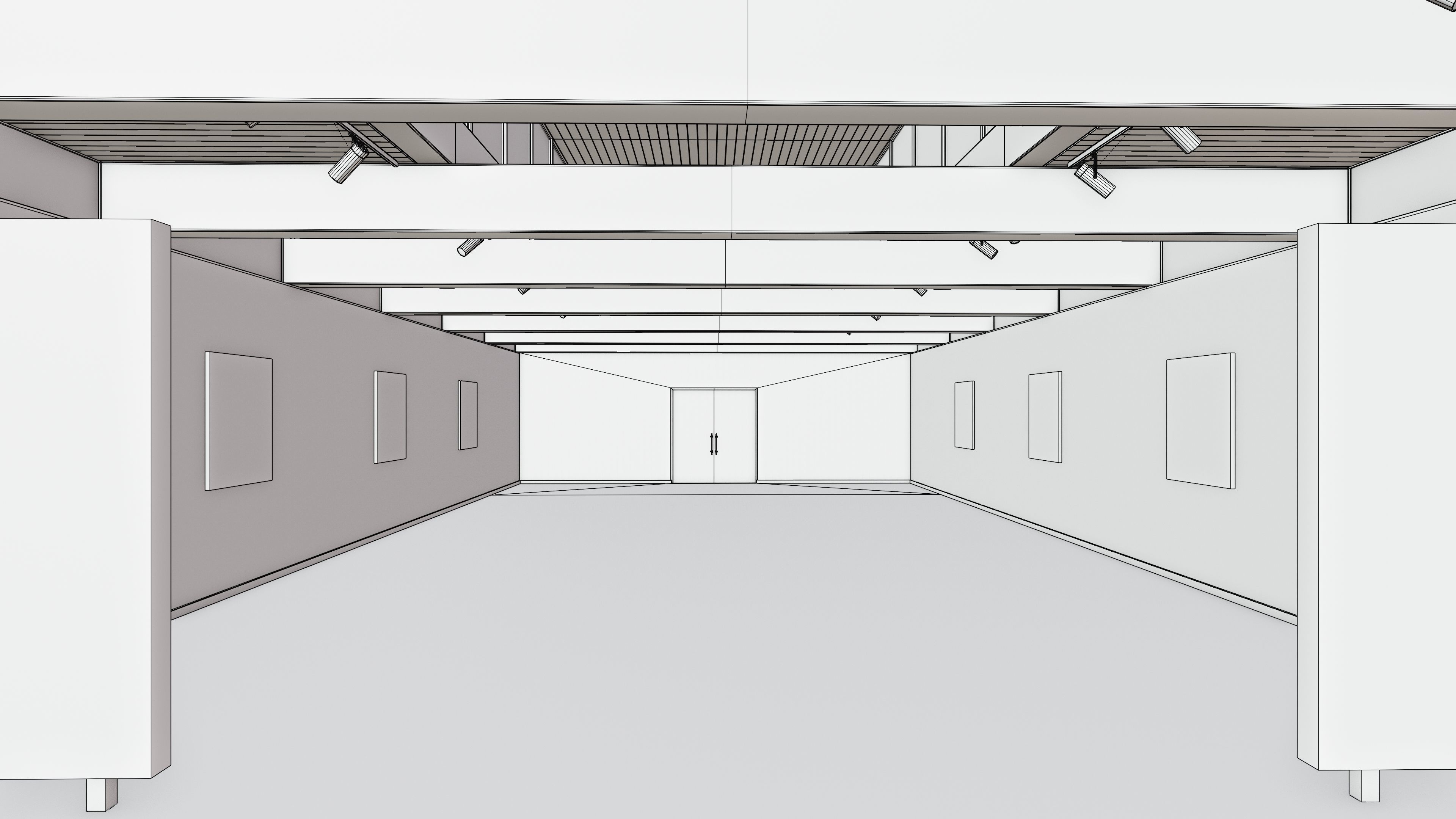 Art Museum Gallery Interior 21 Low-poly 3D model_17