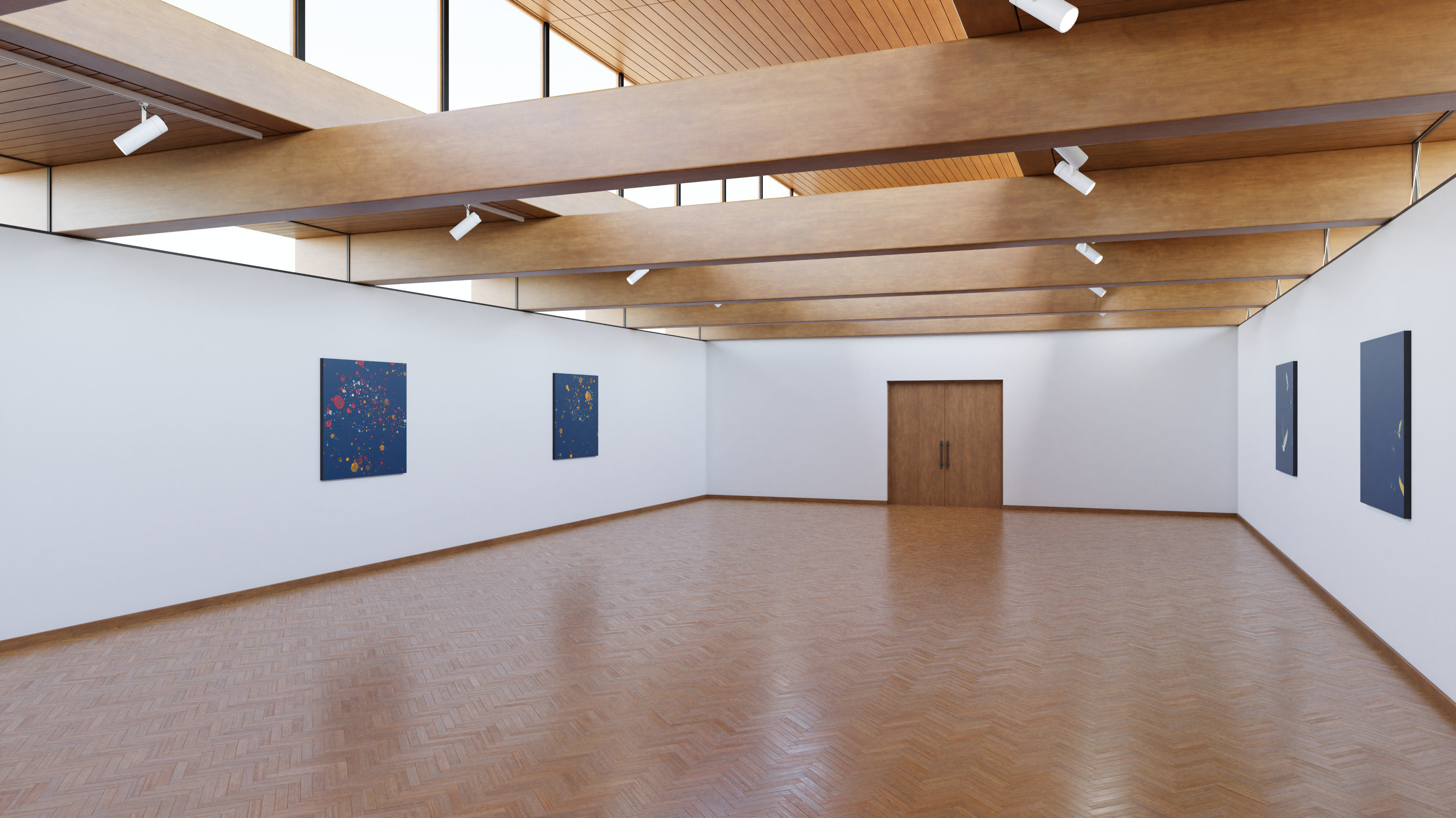 Art Museum Gallery Interior 21 Low-poly 3D model_8