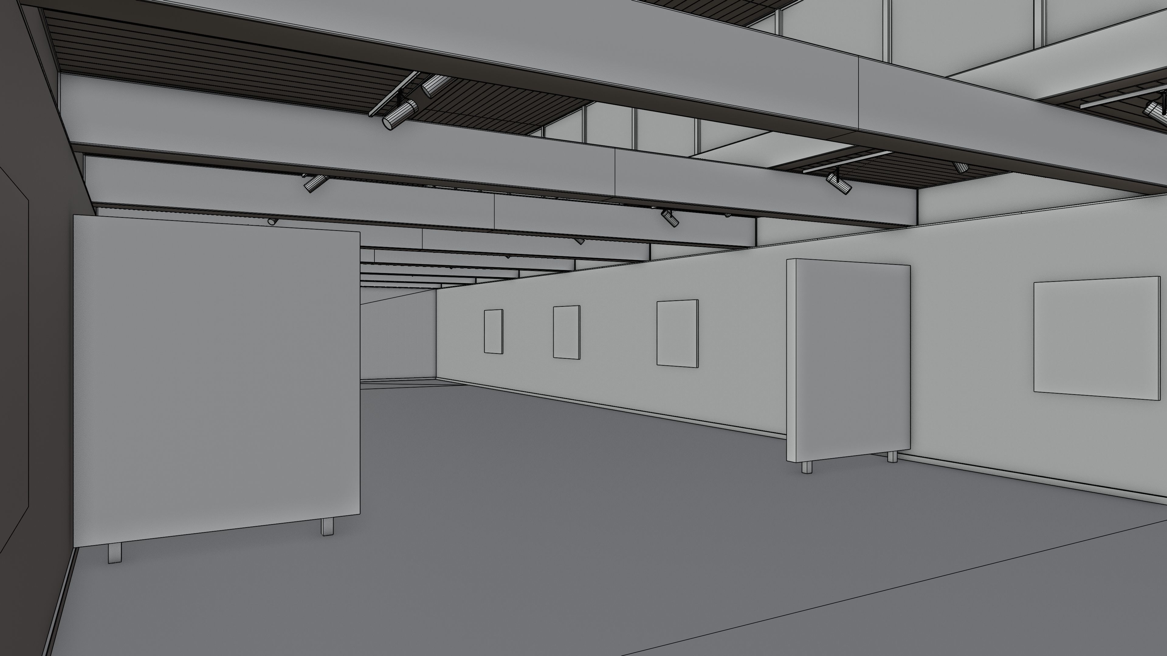 Art Museum Gallery Interior 21 Low-poly 3D model_15