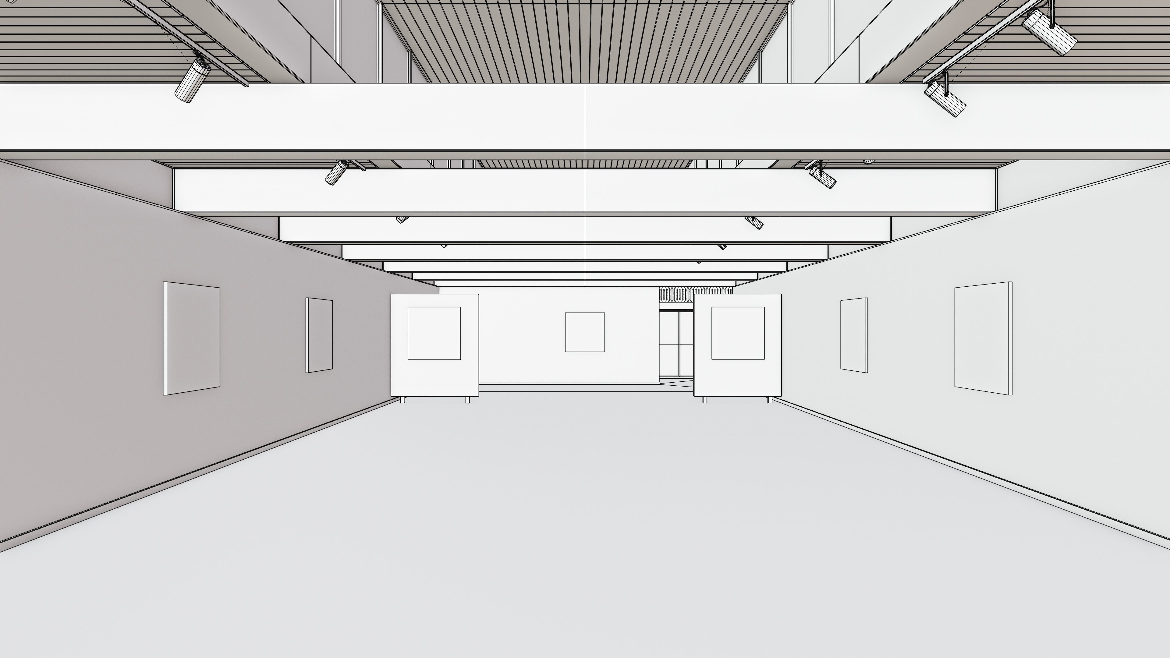 Art Museum Gallery Interior 21 Low-poly 3D model_10