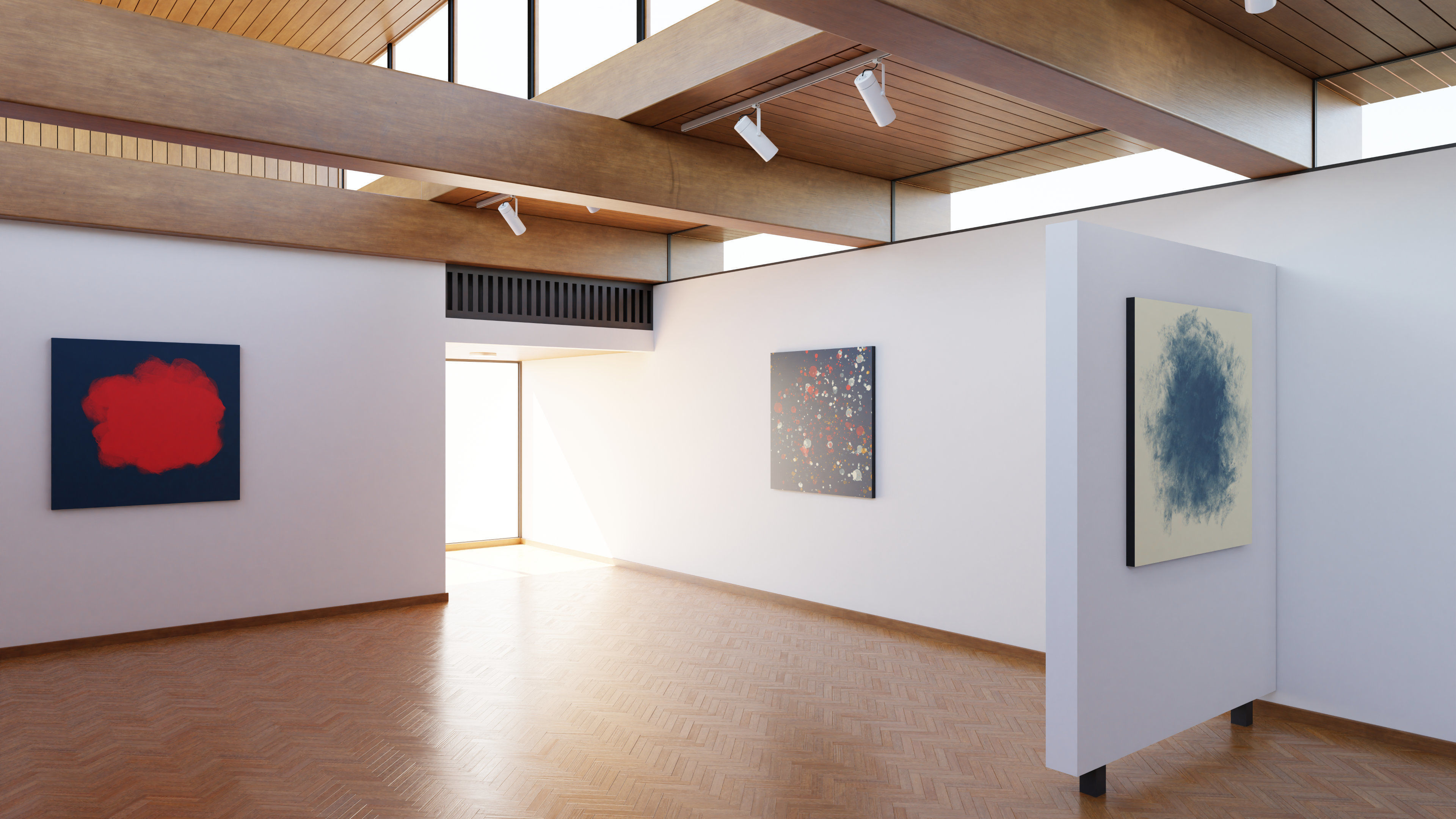 Art Museum Gallery Interior 21 Low-poly 3D model_3