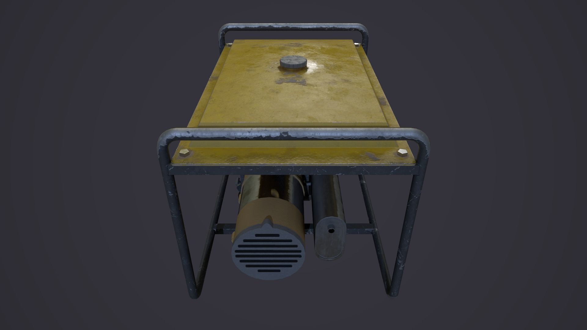 Diesel Generator - PBR Game Ready Low-poly 3D model_10