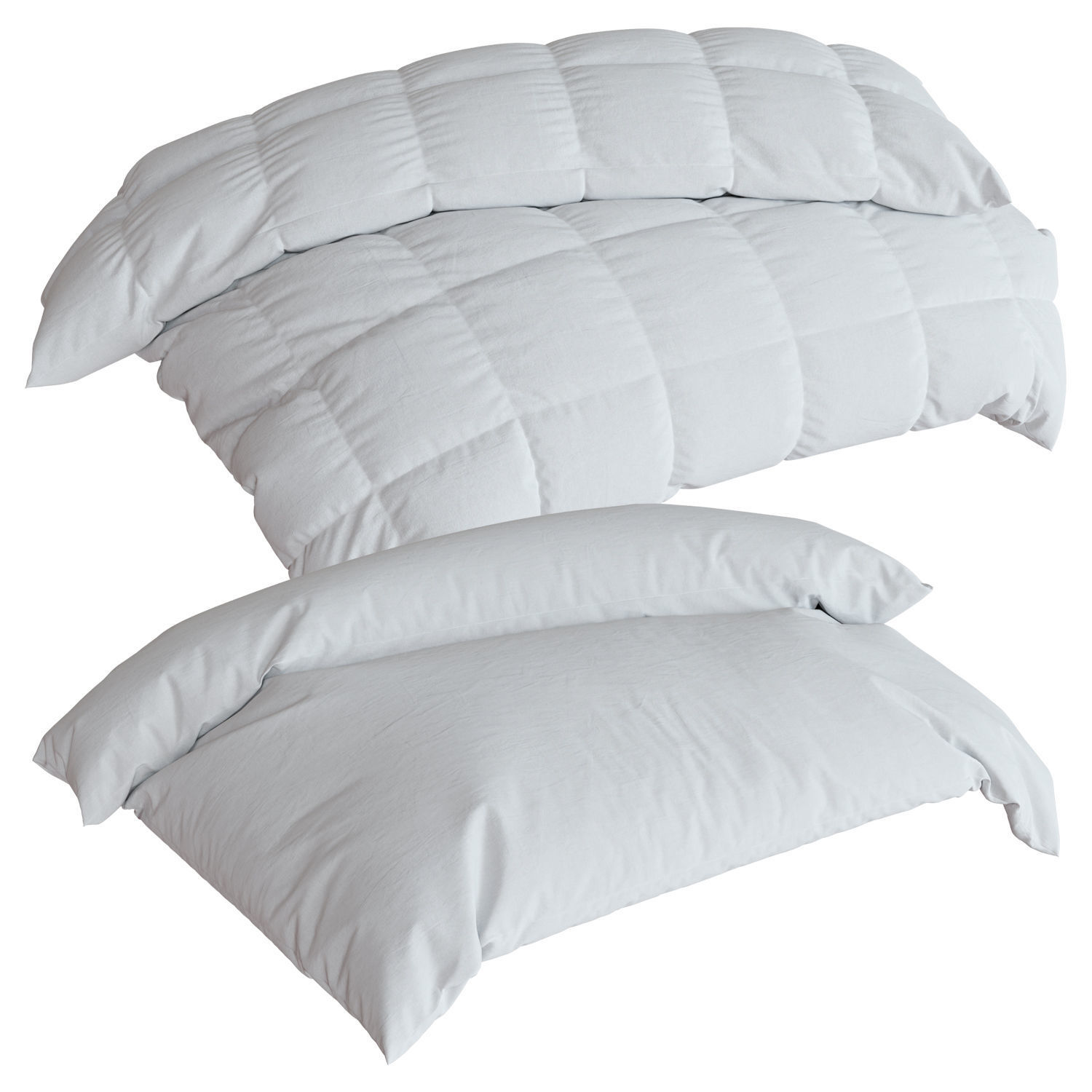 Blanket set duvet cover 3D model_4