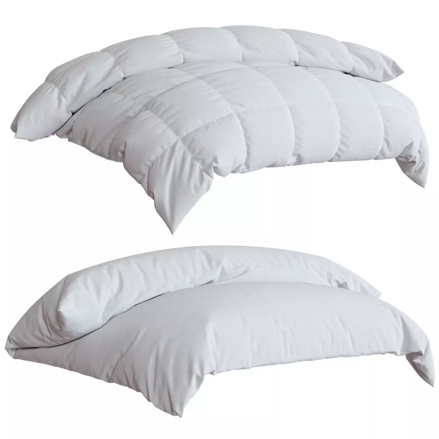 Blanket set duvet cover 3D model_0