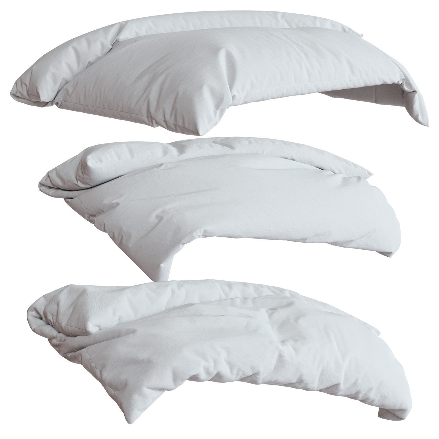 Blanket set duvet cover 3D model_2