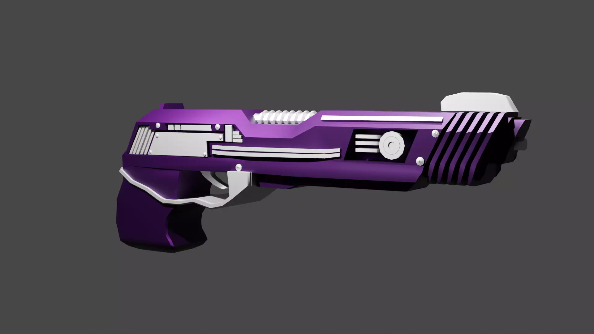 Space Gun Free low-poly 3D model_0