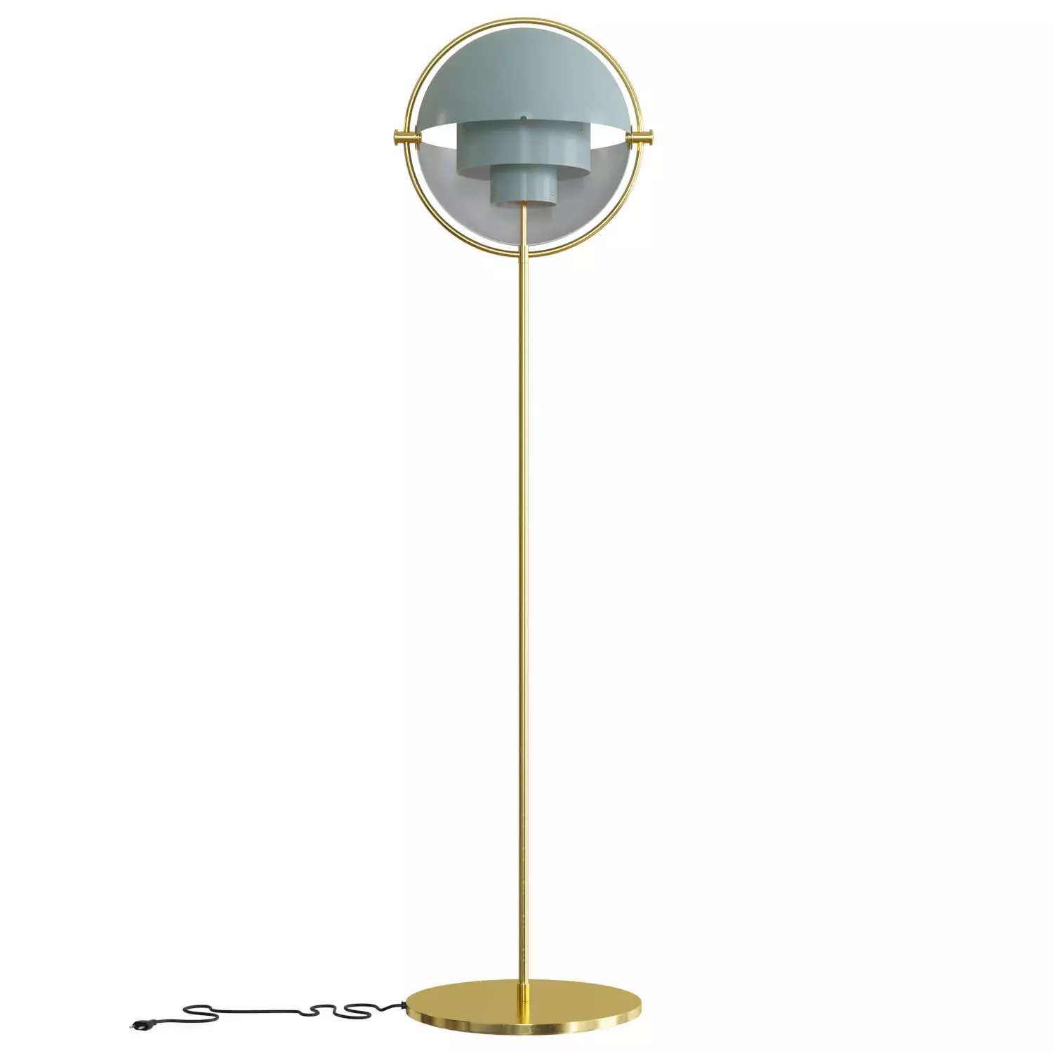 Multi Lite Floor Lamp 3D model_0