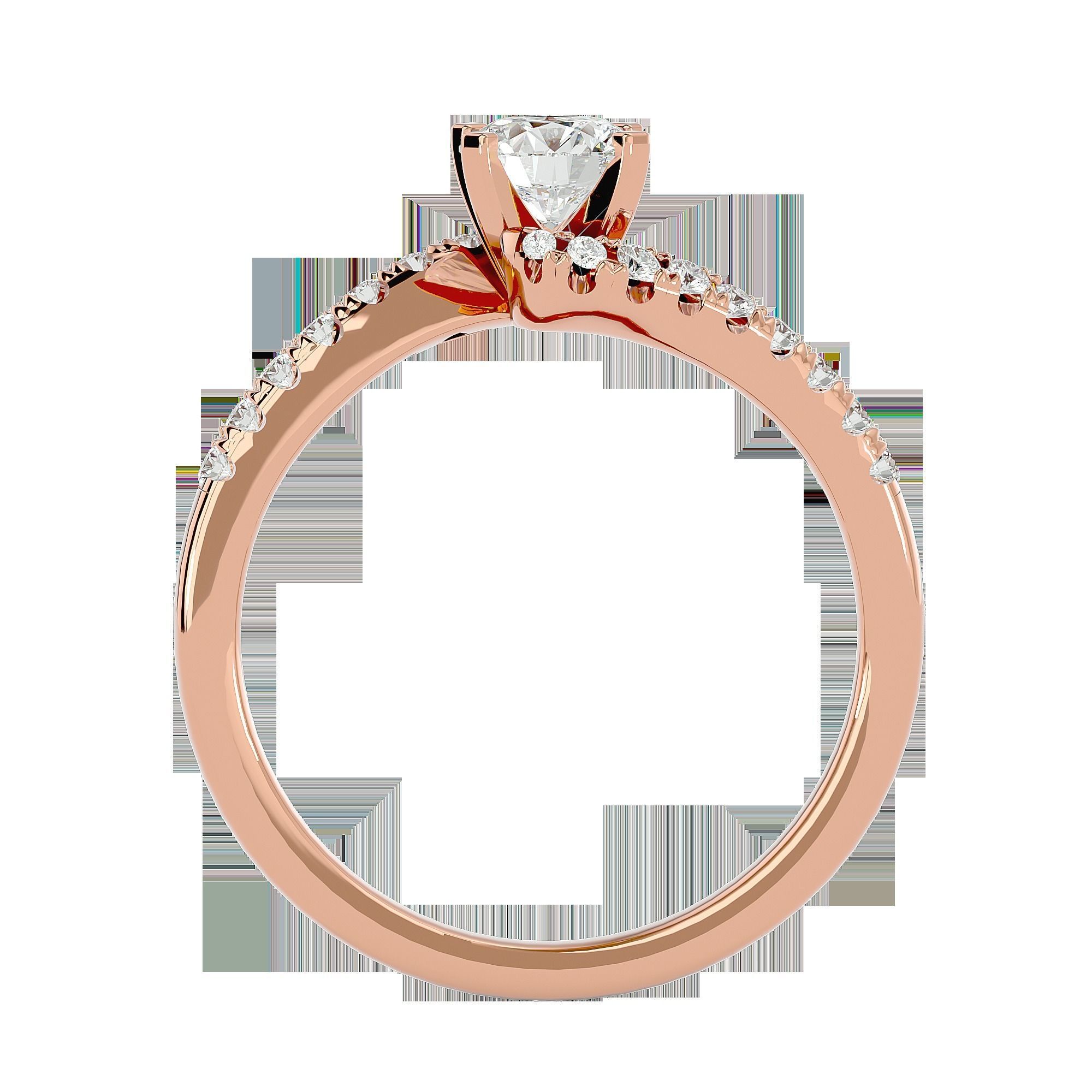 Solitaire ring model 3D print model_13