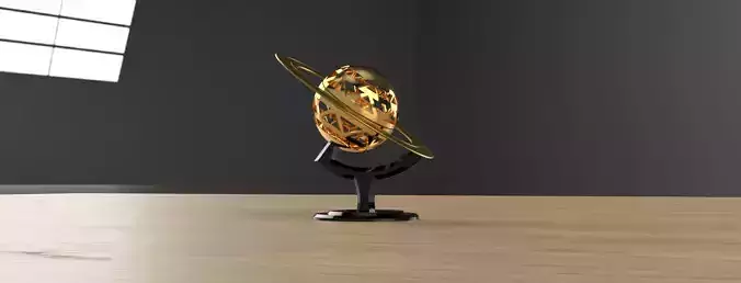 Saturn Lamp Statue 3D print model