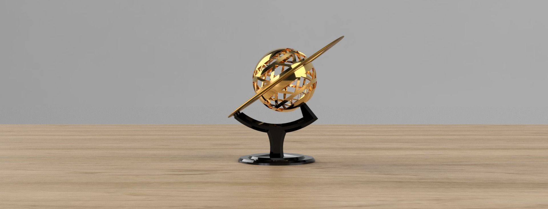 Saturn Lamp Statue 3D print model_6