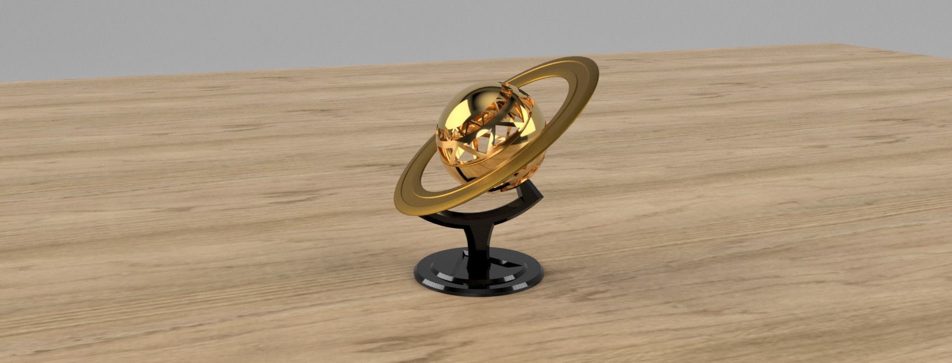 Saturn Lamp Statue 3D print model_5