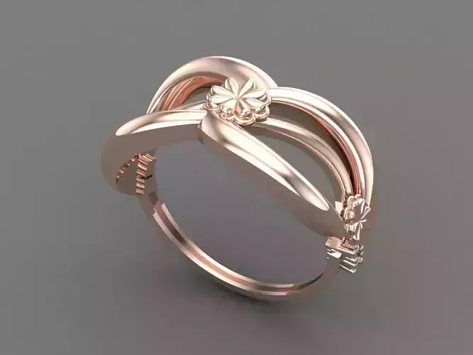 Womens Diamond Signet Ring Women Rings 3dmodels 3D print model