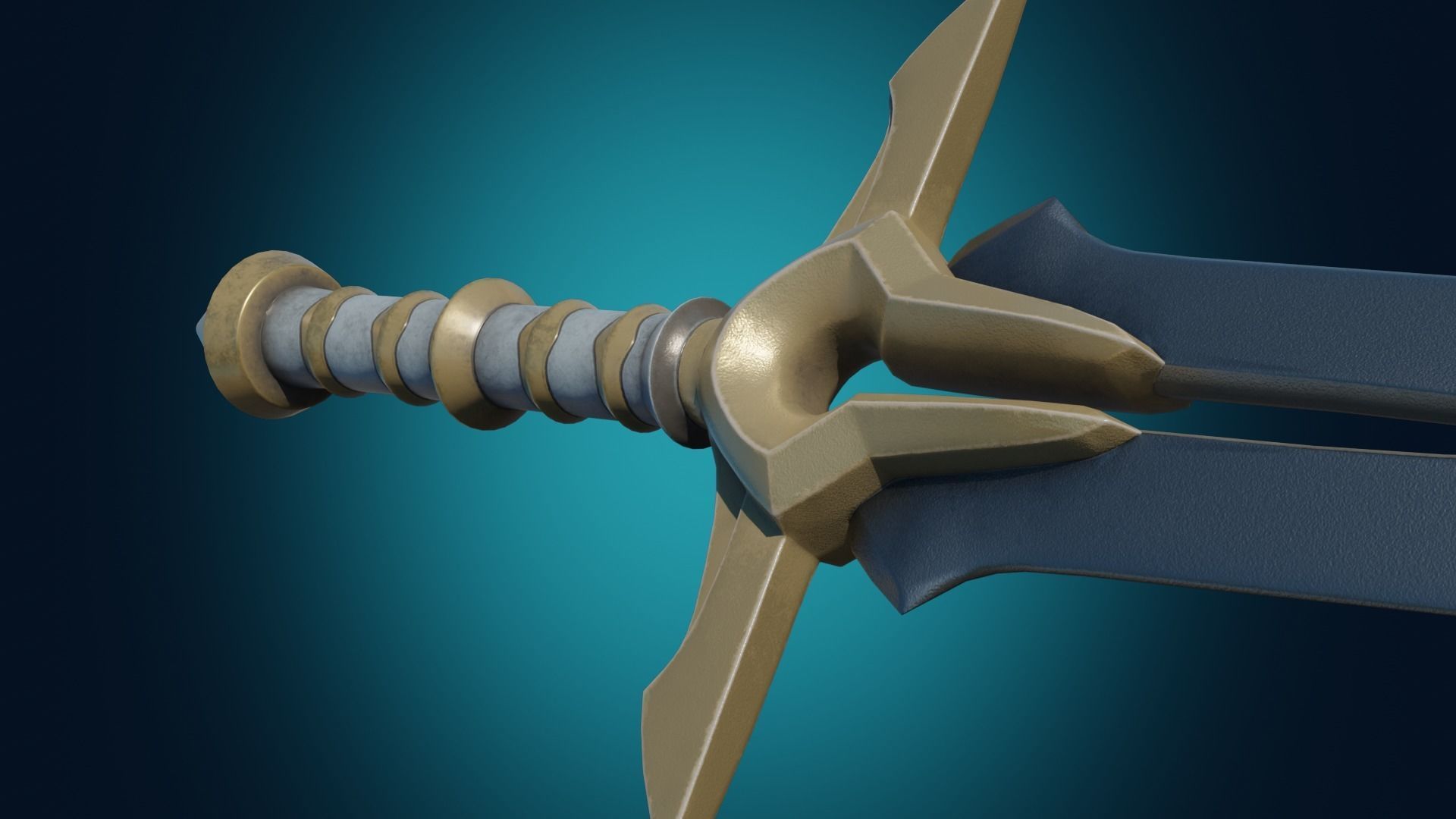 Sword PBR Low-poly game-ready Low-poly 3D model Low-poly 3D model_4