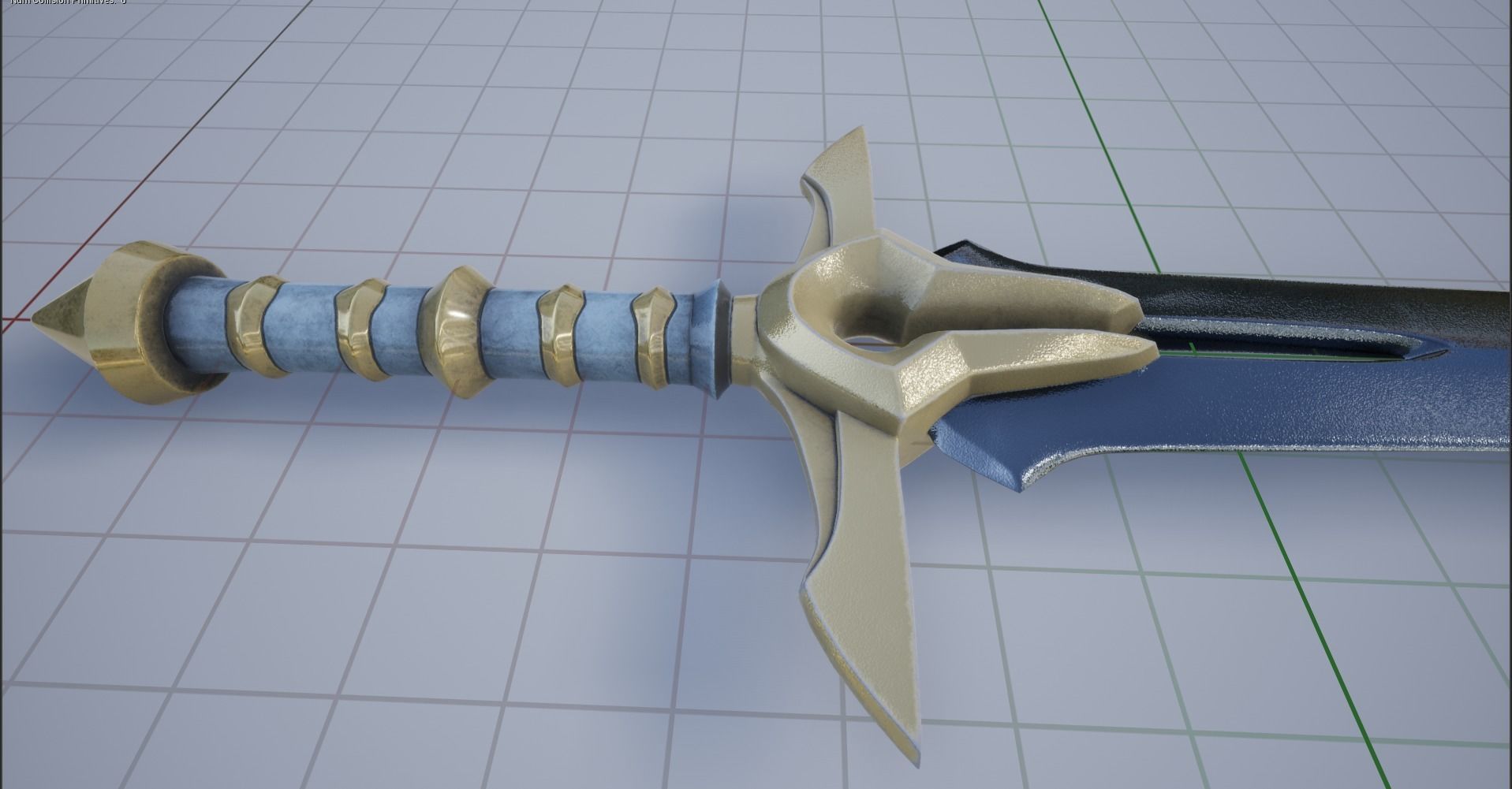 Sword PBR Low-poly game-ready Low-poly 3D model Low-poly 3D model_5