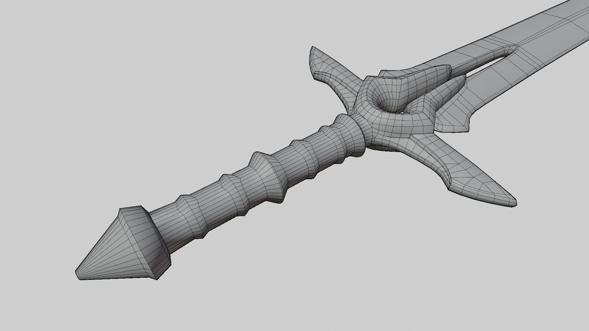 Sword PBR Low-poly game-ready Low-poly 3D model Low-poly 3D model_7