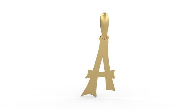 Initial Letters Pendant Spooky Hill A 3D print model