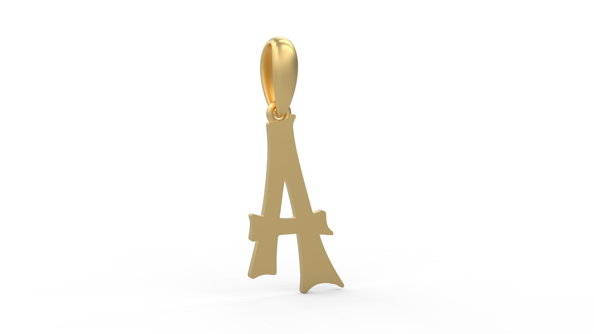 Initial Letters Pendant Spooky Hill A 3D print model_3