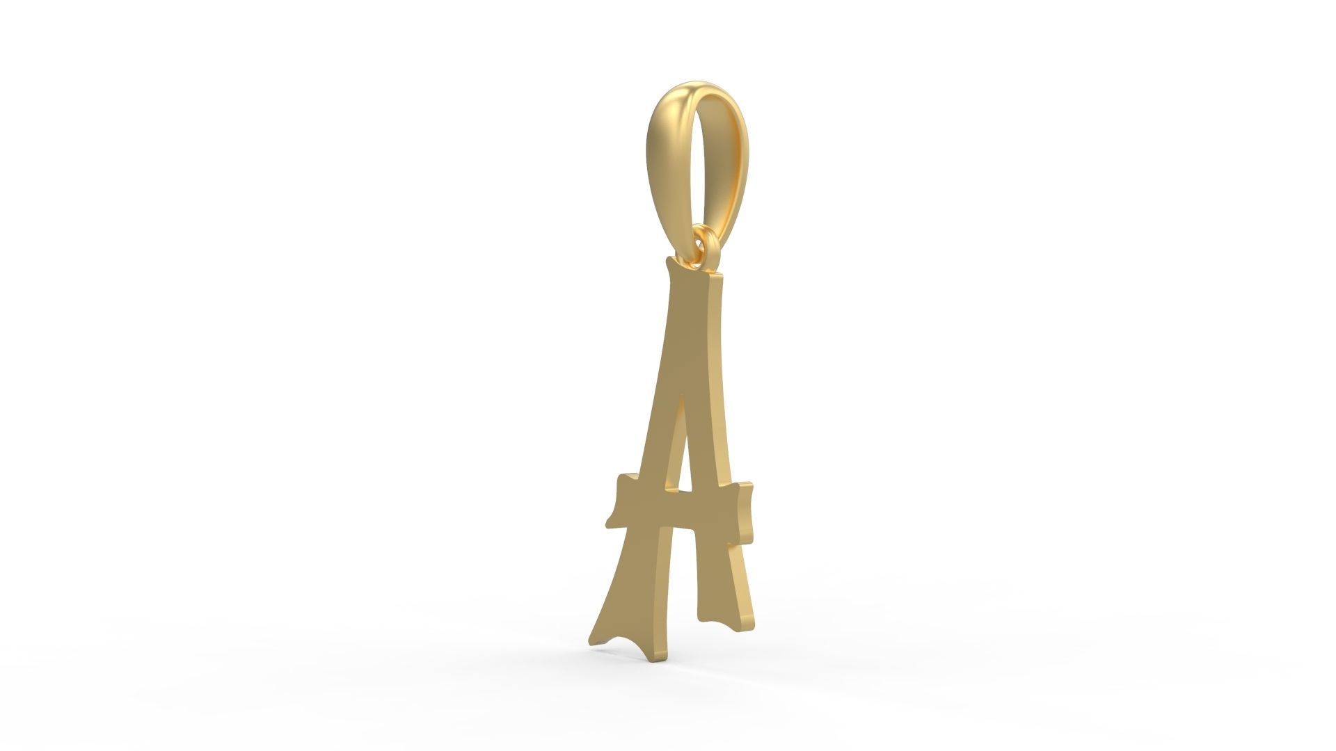 Initial Letters Pendant Spooky Hill A 3D print model_1