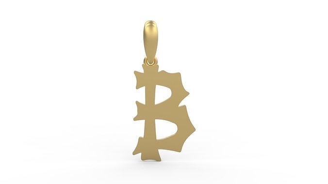 Initial Letters Pendant Spooky Hill B 3D print model