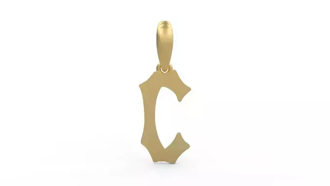 Initial Letters Pendant Spooky Hill C