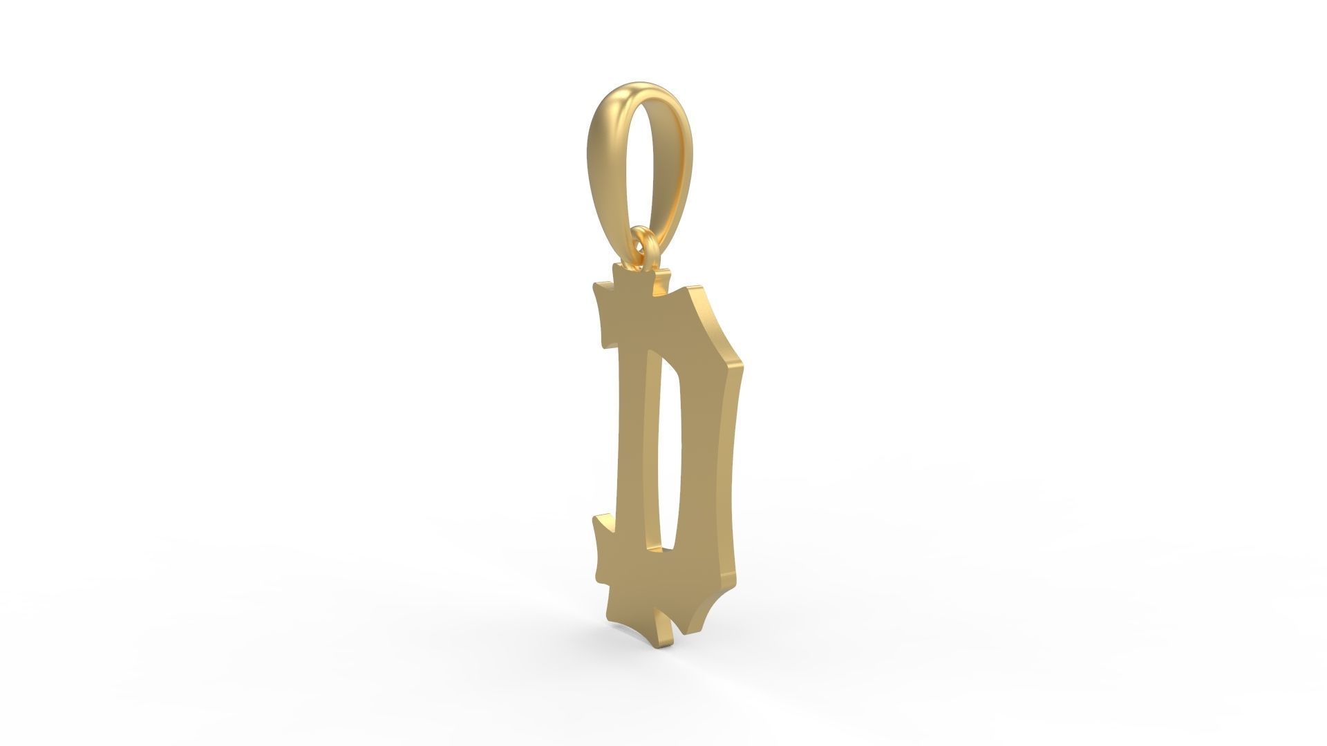 Initial Letters Pendant Spooky Hill D 3D print model_1