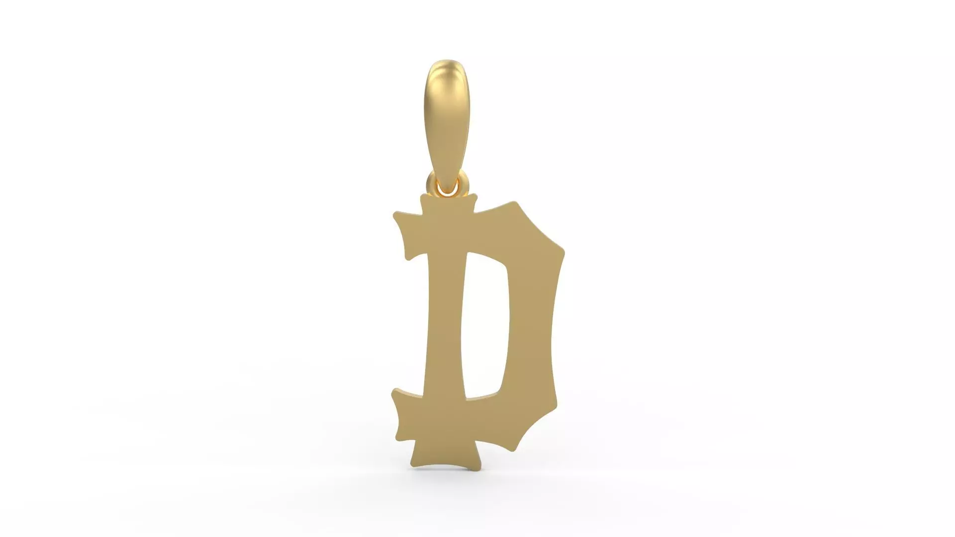 Initial Letters Pendant Spooky Hill D 3D print model_0