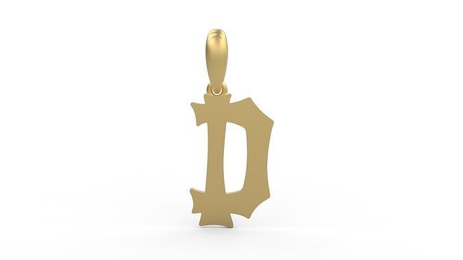 Initial Letters Pendant Spooky Hill D 3D print model