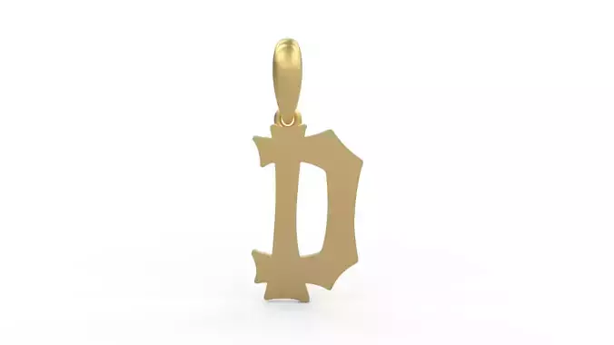 Initial Letters Pendant Spooky Hill D