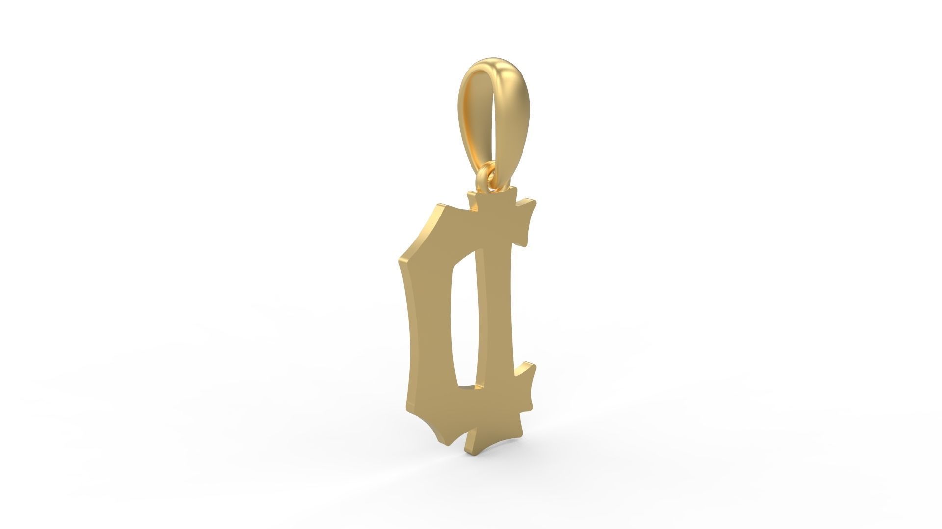Initial Letters Pendant Spooky Hill D 3D print model_3