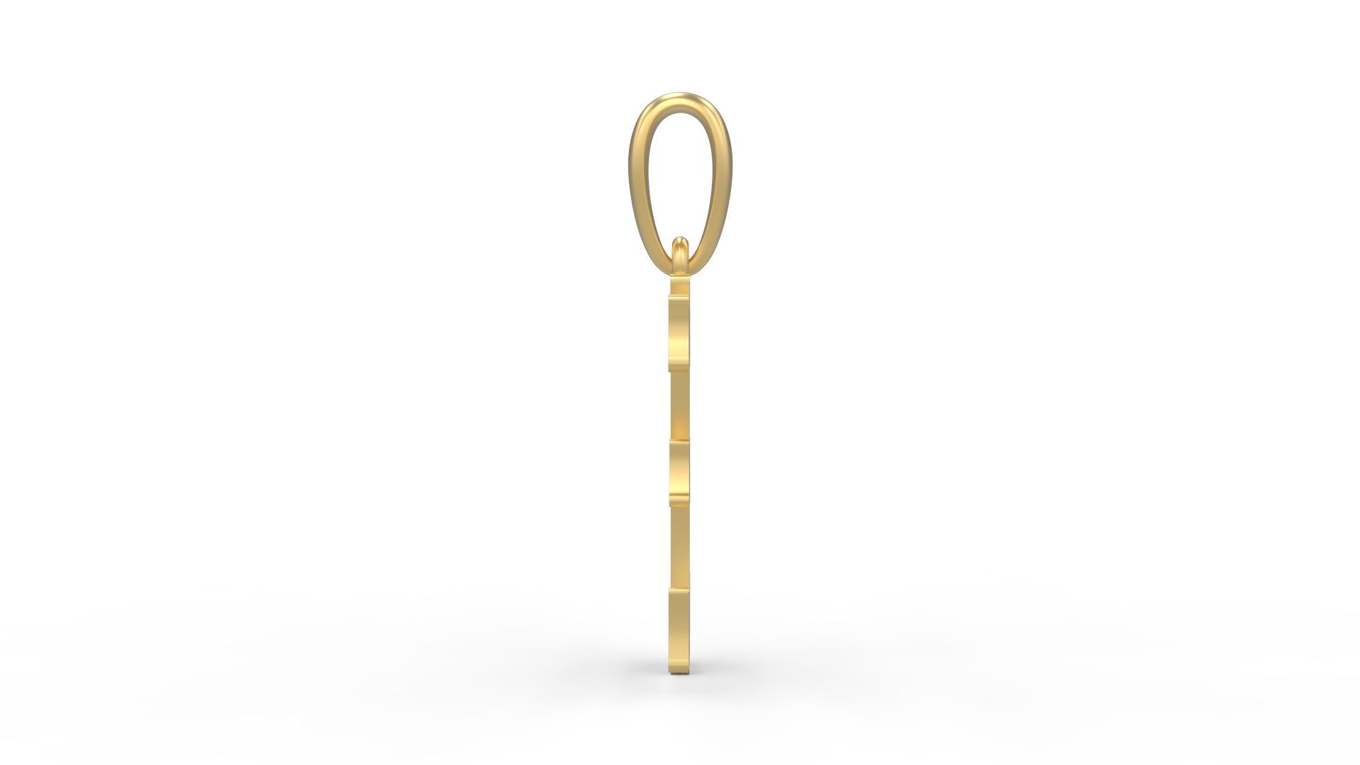 Initial Letters Pendant Spooky Hill E 3D print model_2