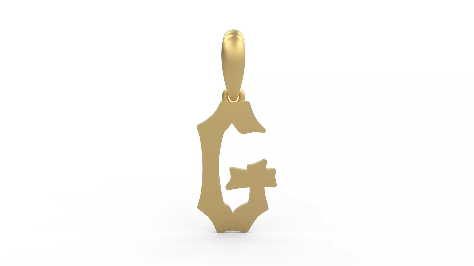  Initial Letters Pendant Spooky Hill G 3D print model_0