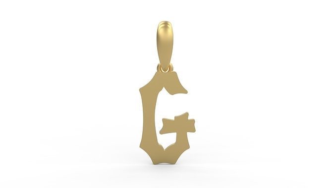  Initial Letters Pendant Spooky Hill G 3D print model