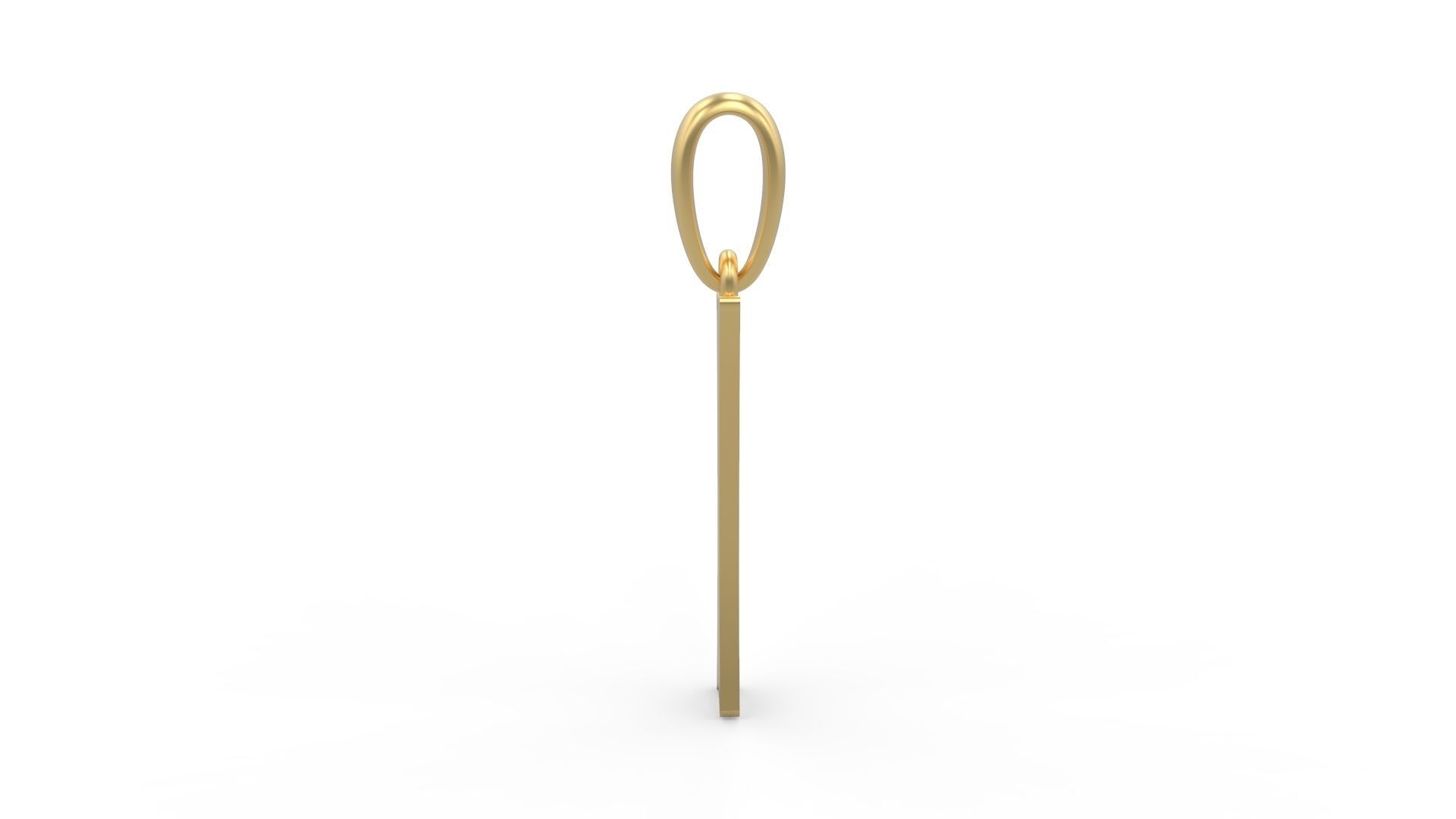 Initial Letters Pendant Spooky Hill I 3D print model_2