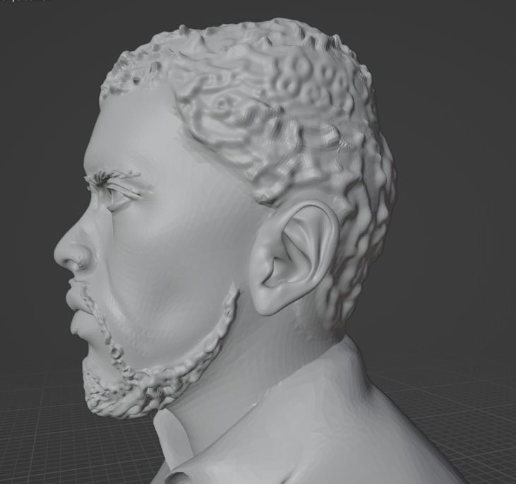 Chadwick Boseman 3D print model_3