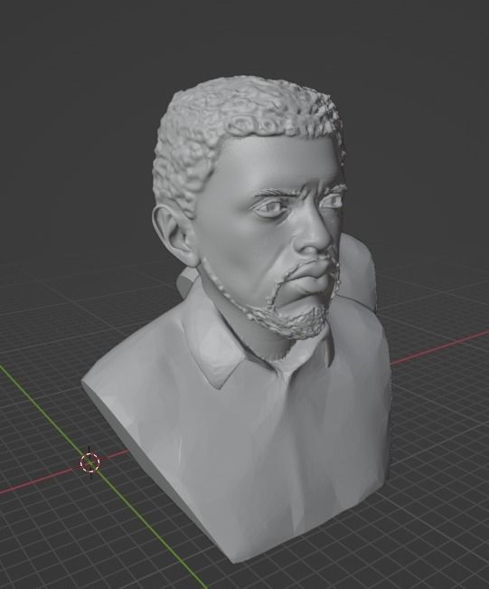 Chadwick Boseman 3D print model_16