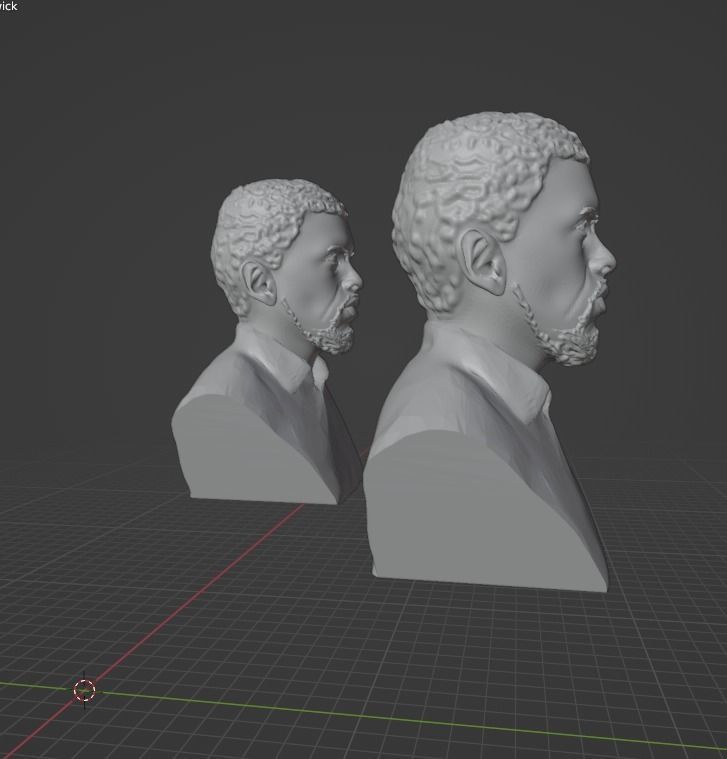 Chadwick Boseman 3D print model_4