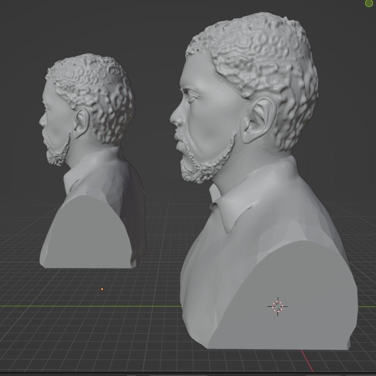 Chadwick Boseman 3D print model_11