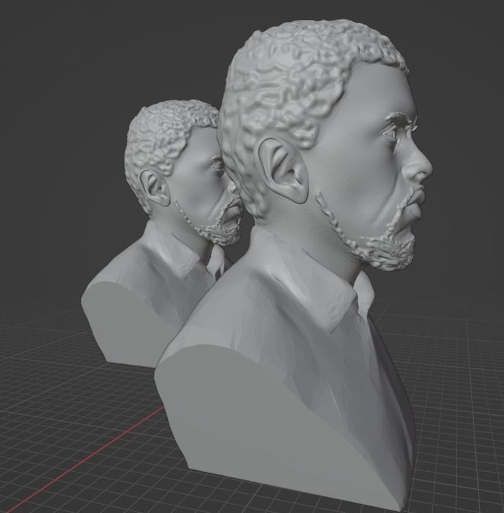 Chadwick Boseman 3D print model_1