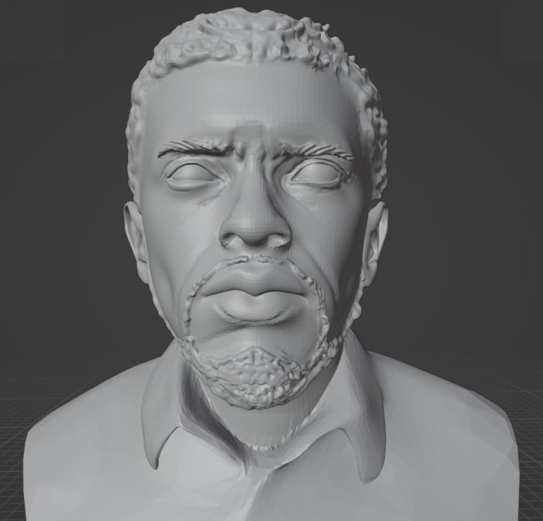 Chadwick Boseman 3D print model_17