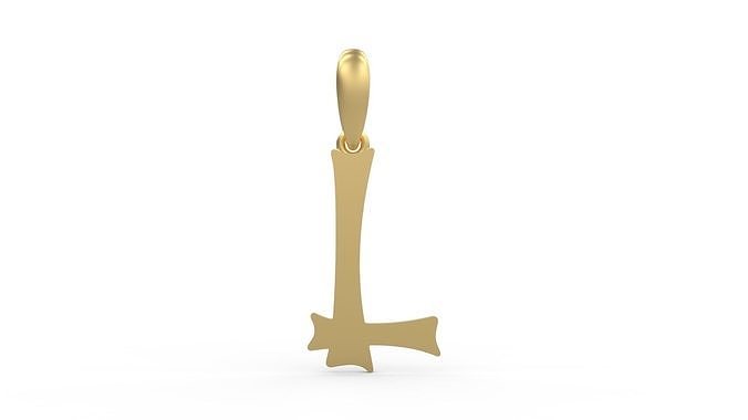 Initial Letters Pendant Spooky Hill L 3D print model