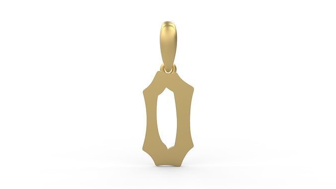 Initial Letters Pendant Spooky Hill O 3D print model
